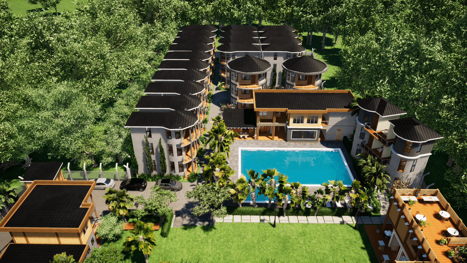 Cottages and Gardens Designed in Lubongo, Buikwe. 
